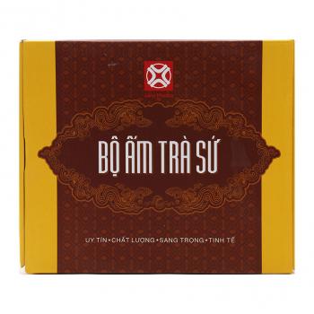 Bộ ấm chén trắng