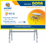 Bàn inox DONA 700 x 1200 mm