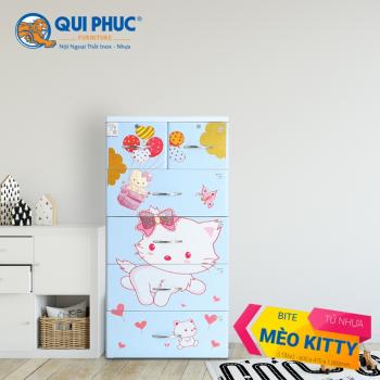 Tủ nhựa BITE 5 tầng Mèo Kitty